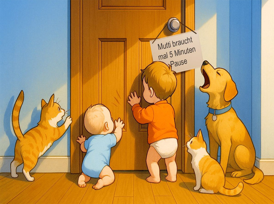 Wenn Mutti mal kurz auf Toilette ist - CALVENDO Foto-Puzzle'