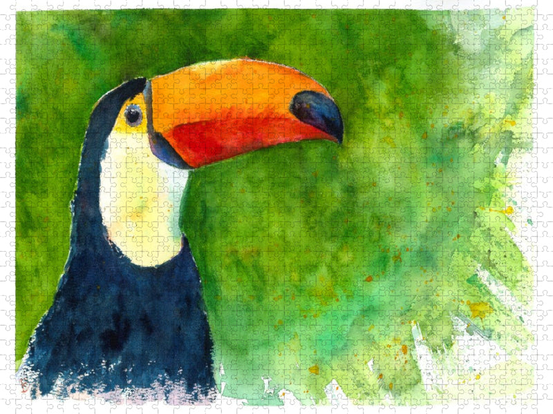 Aquarell Tukan - CALVENDO Foto-Puzzle'