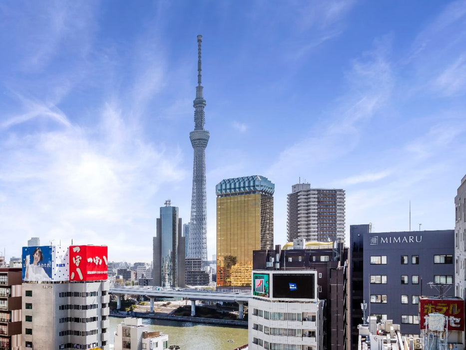 Tokyo Skytree am Sumida River - CALVENDO Foto-Puzzle'