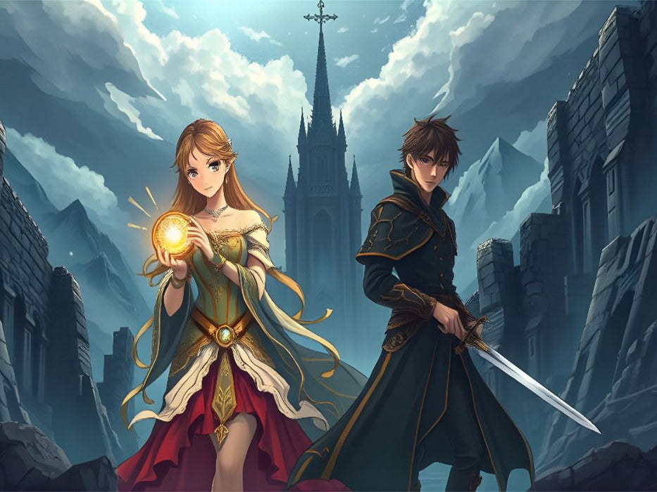 Die Burgruine der Schatten - CALVENDO Foto-Puzzle'