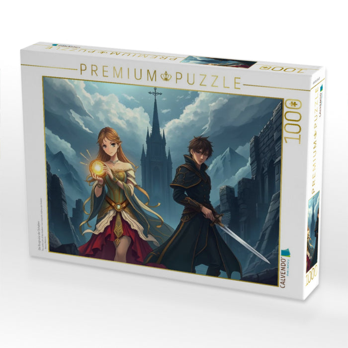 Die Burgruine der Schatten - CALVENDO Foto-Puzzle'