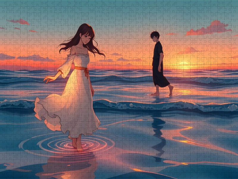 Das Geheimnis am Strand - CALVENDO Foto-Puzzle'