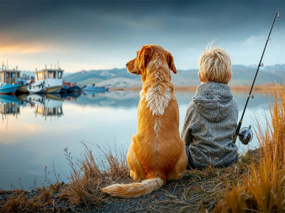 Zwei wirkliche Freunde erleben einen besonderen Moment - CALVENDO Foto-Puzzle'