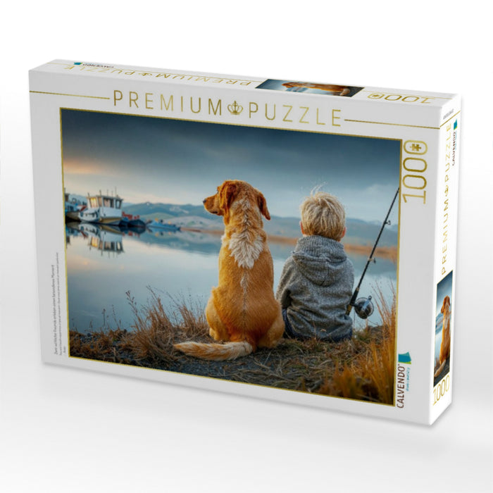 Zwei wirkliche Freunde erleben einen besonderen Moment - CALVENDO Foto-Puzzle'