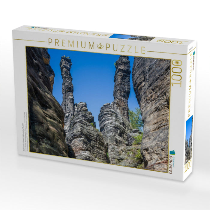 Sächsische Schweiz - Klettergebiet Bielatal - CALVENDO Foto-Puzzle'
