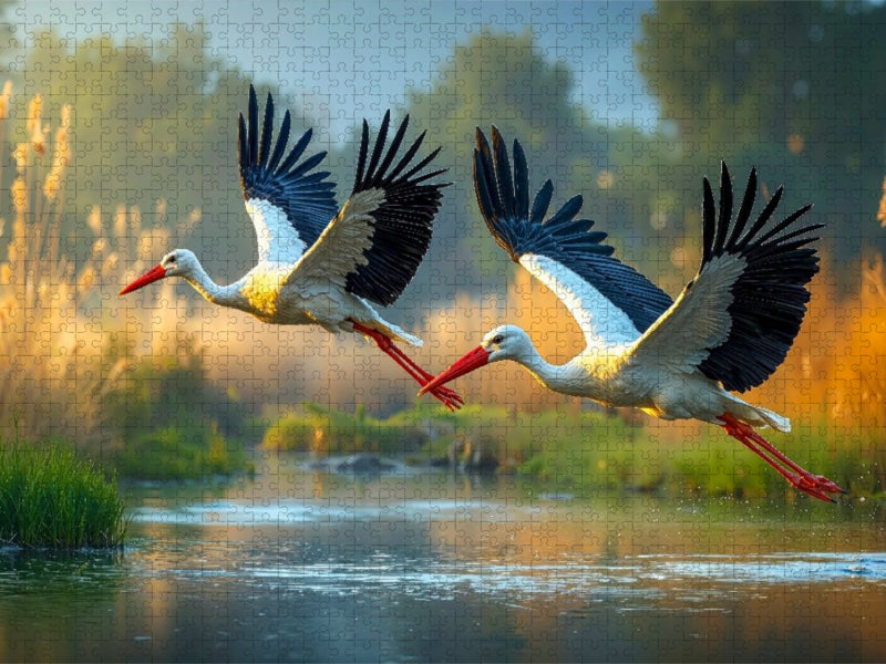 Stille Poesie des Fluges - CALVENDO Foto-Puzzle'