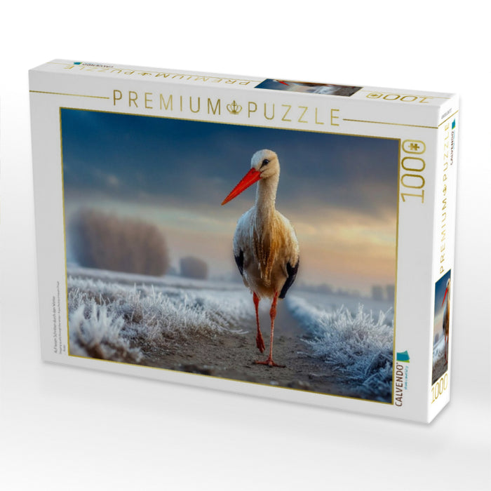 Auf leisen Schritten durch den Winter - CALVENDO Foto-Puzzle'