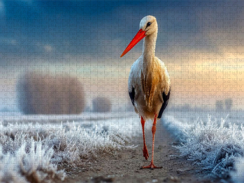 Auf leisen Schritten durch den Winter - CALVENDO Foto-Puzzle'