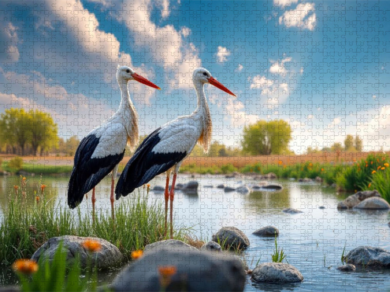 Gemeinsames Warten auf Leckereien - CALVENDO Foto-Puzzle'