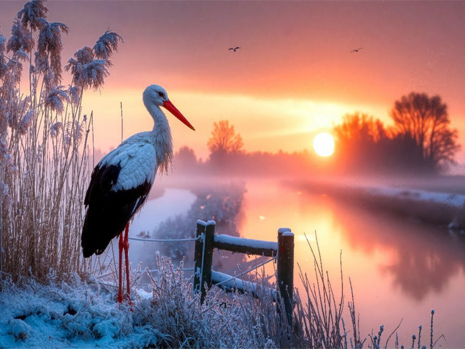 Am stillen Flussufer - CALVENDO Foto-Puzzle'