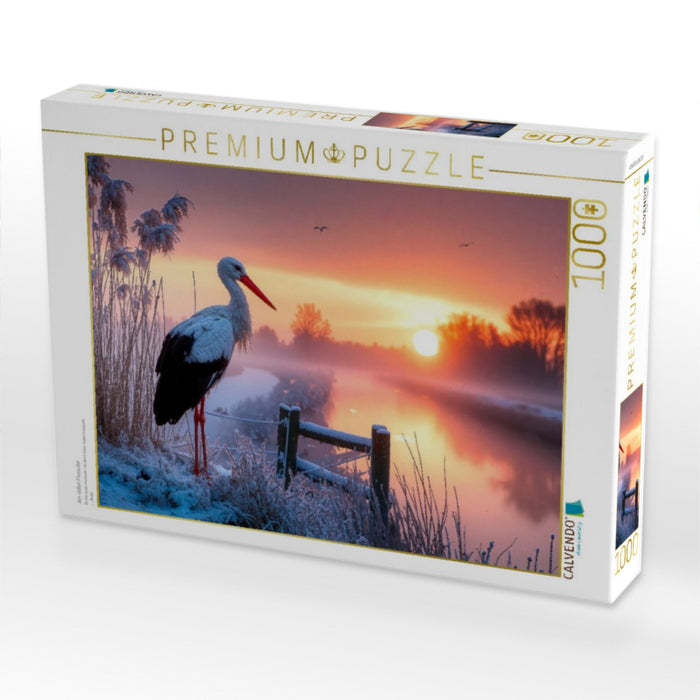 Am stillen Flussufer - CALVENDO Foto-Puzzle'