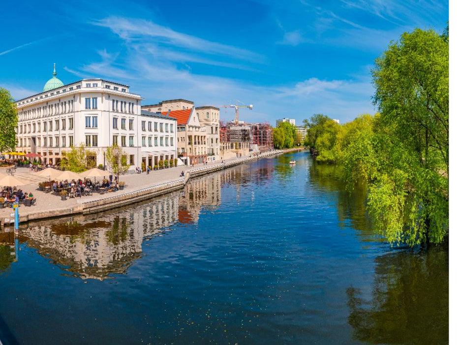 Potsdam, Blick auf die Innenstadt von der Lange Brücke - CALVENDO Foto-Puzzle'