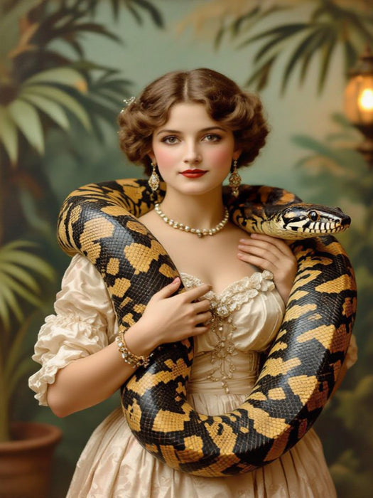 Die Schlangenbeschwörerin - CALVENDO Foto-Puzzle'