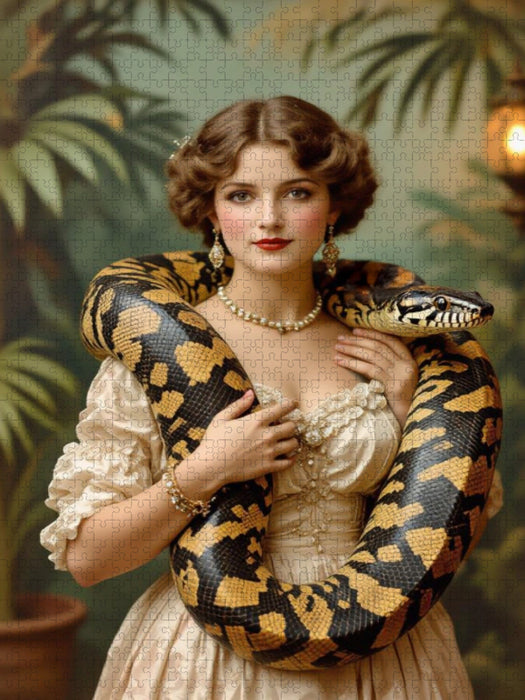 Die Schlangenbeschwörerin - CALVENDO Foto-Puzzle'