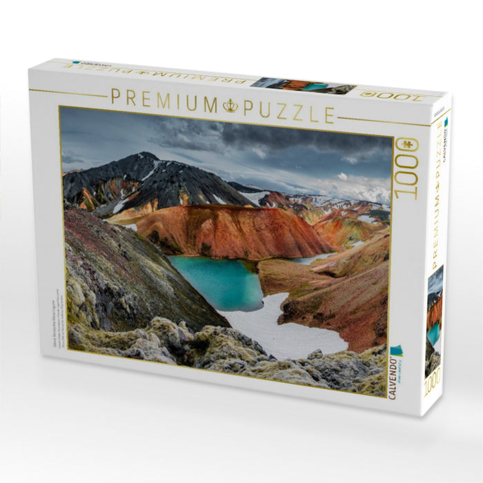 Island, Versteckte blaue Lagune - CALVENDO Foto-Puzzle'