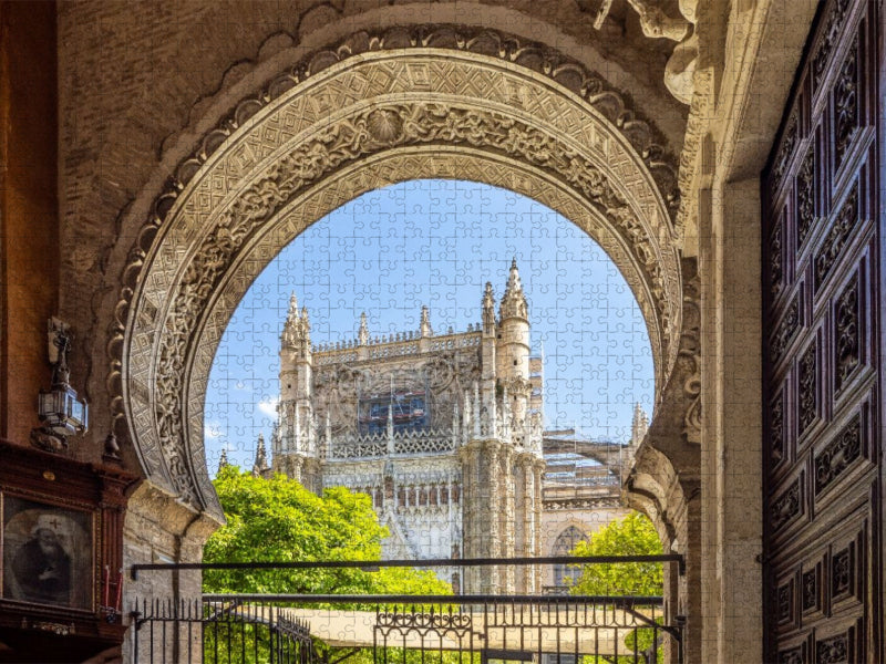 Das Tor zur Vergebung, der Eingang zur Kathedrale - CALVENDO Foto-Puzzle'