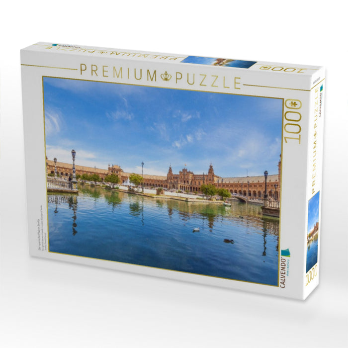 Der spanische Platz in Sevilla - CALVENDO Foto-Puzzle'