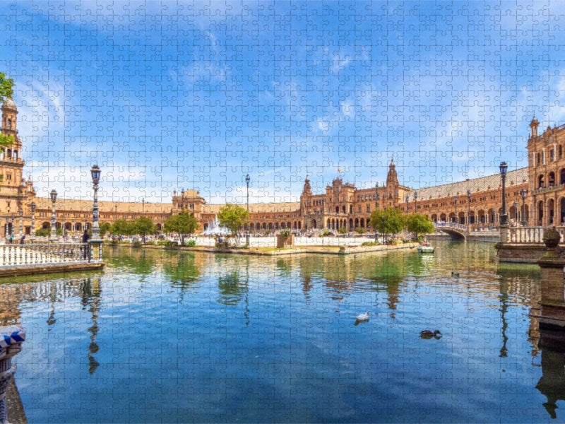 Der spanische Platz in Sevilla - CALVENDO Foto-Puzzle'