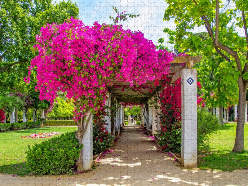Blumenpracht im Park Maria Luisa - CALVENDO Foto-Puzzle'
