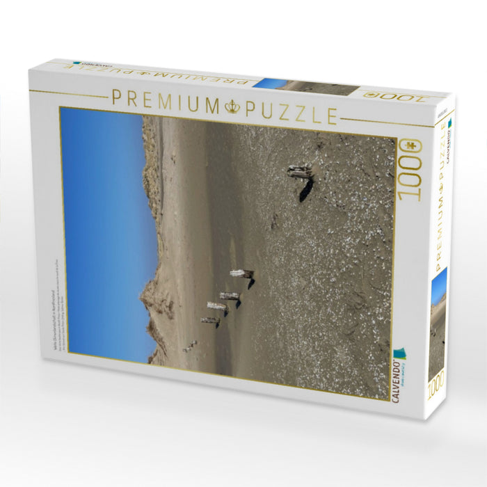 Weite Dünenlandschaft in Nordfriesland - CALVENDO Foto-Puzzle'