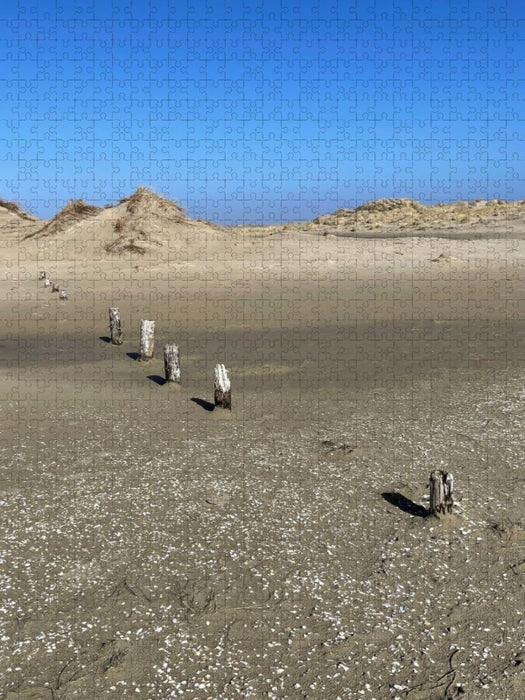 Weite Dünenlandschaft in Nordfriesland - CALVENDO Foto-Puzzle'