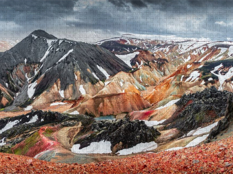 Island, Vulkans Bláhnúkur - CALVENDO Foto-Puzzle'