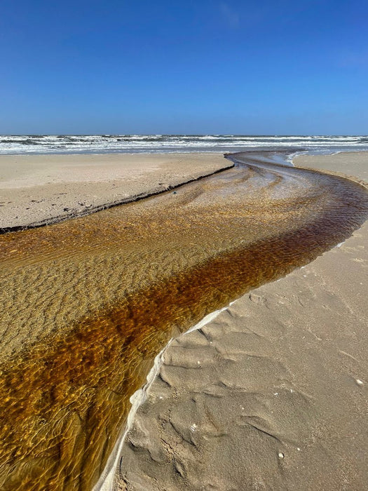 Schmaler Wasserlauf am Strand von Sankt Peter-Ording - CALVENDO Foto-Puzzle'