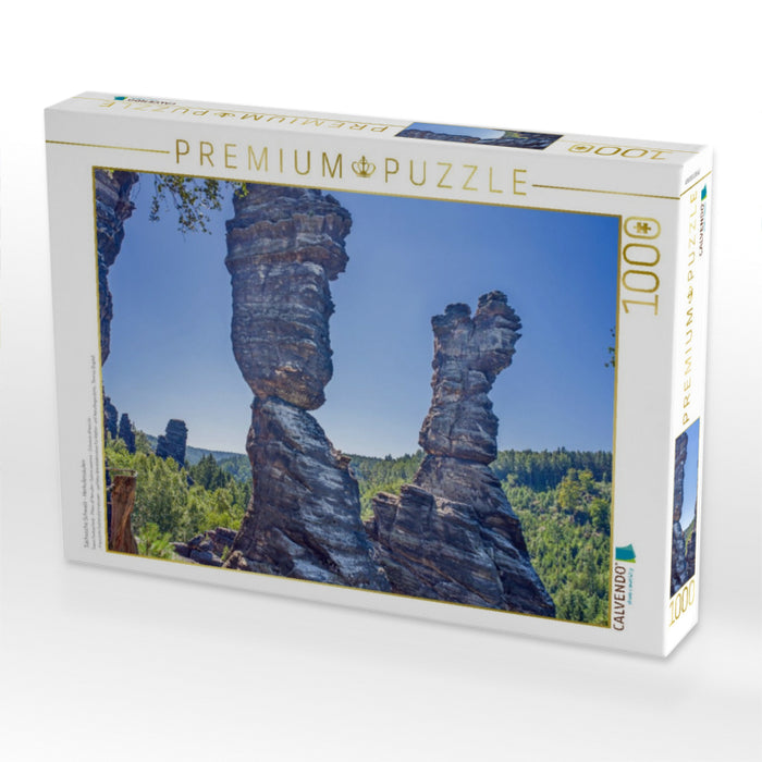 Sächsische Schweiz - Herkulessäulen - CALVENDO Foto-Puzzle'
