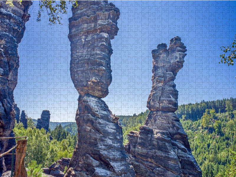 Sächsische Schweiz - Herkulessäulen - CALVENDO Foto-Puzzle'