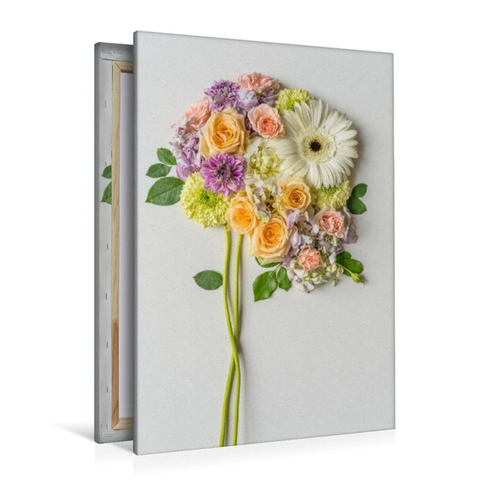 Premium Textil-Leinwand Farbenglück