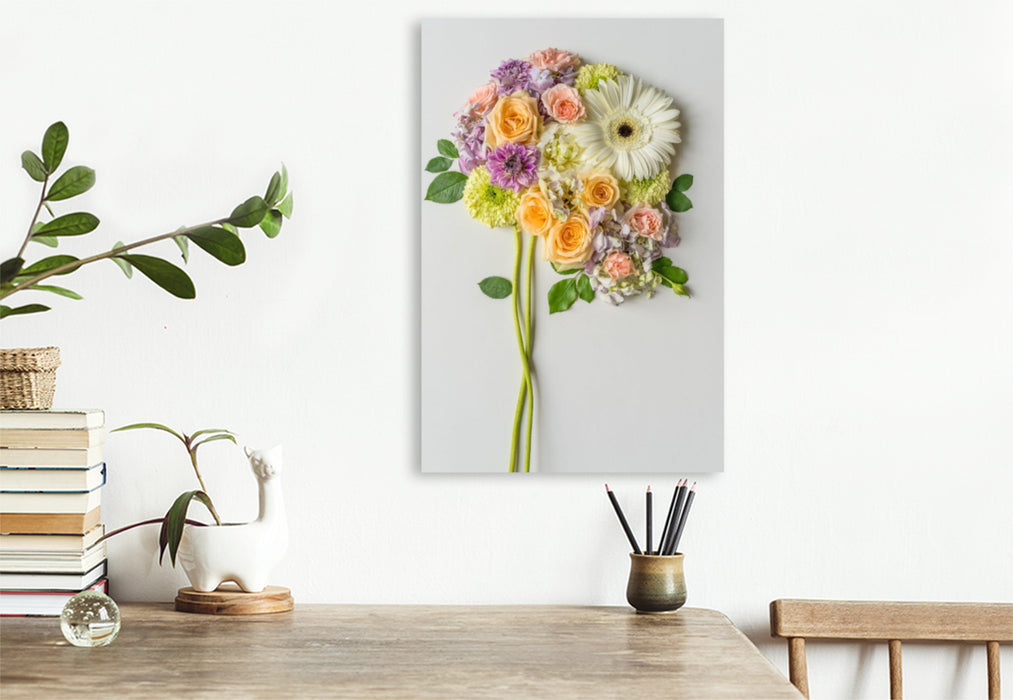 Premium Textil-Leinwand Farbenglück