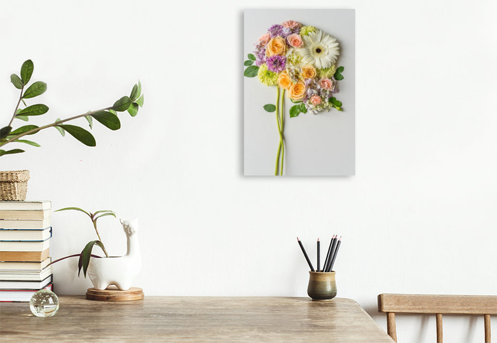 Premium Textil-Leinwand Farbenglück