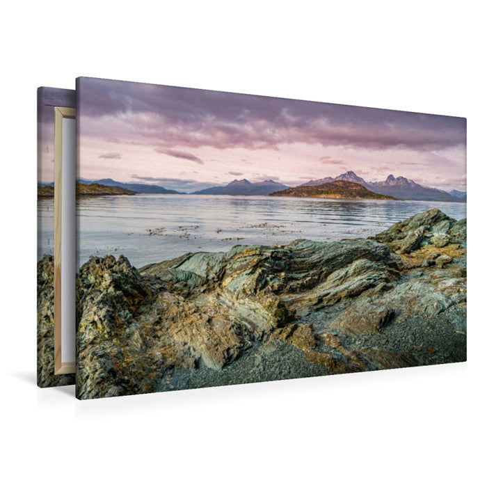 Premium Textil-Leinwand Patagonien, Tierra del Fuego: Lapataia-Bucht, Bahia Lapataia