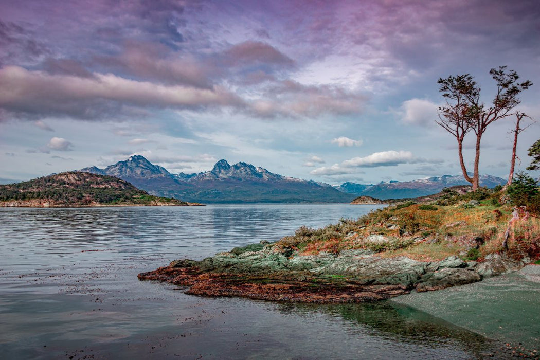 Premium Textil-Leinwand Patagonien, Tierra del Fuego: Am Rand der Welt