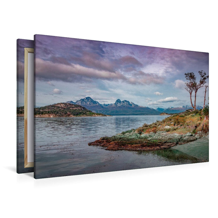 Premium Textil-Leinwand Patagonien, Tierra del Fuego: Am Rand der Welt