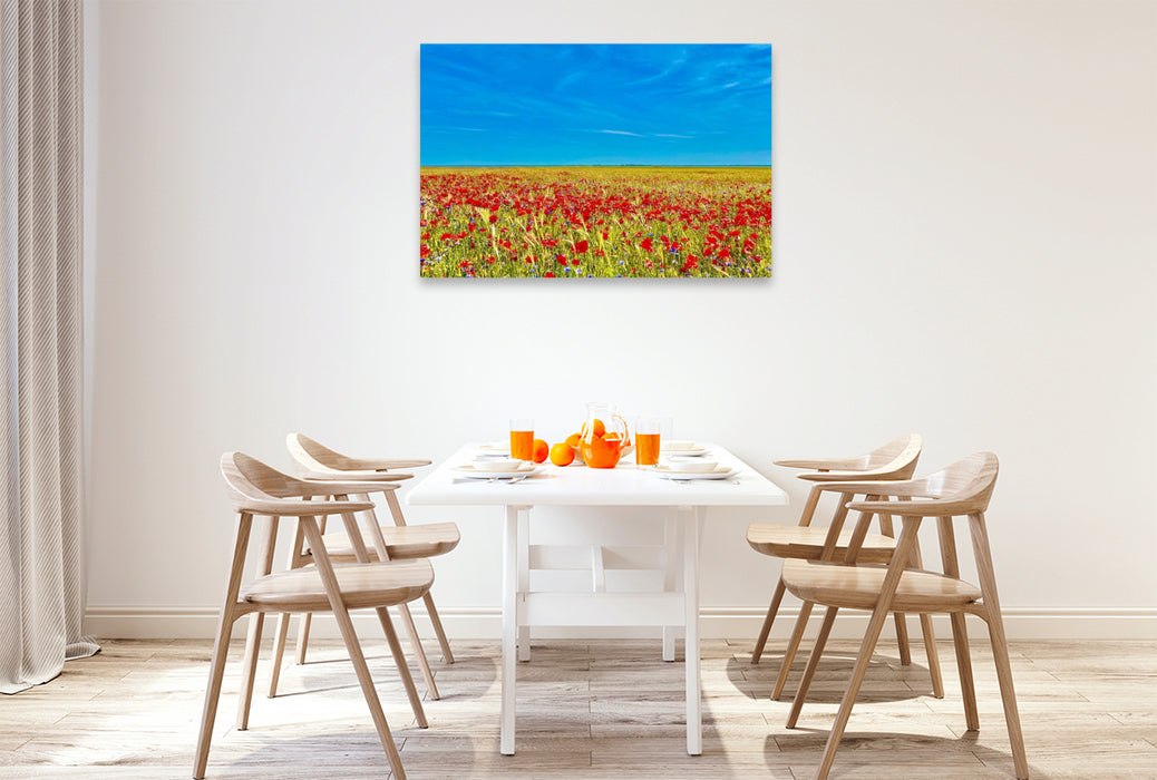 Premium Textil-Leinwand Feld Behrenshagen