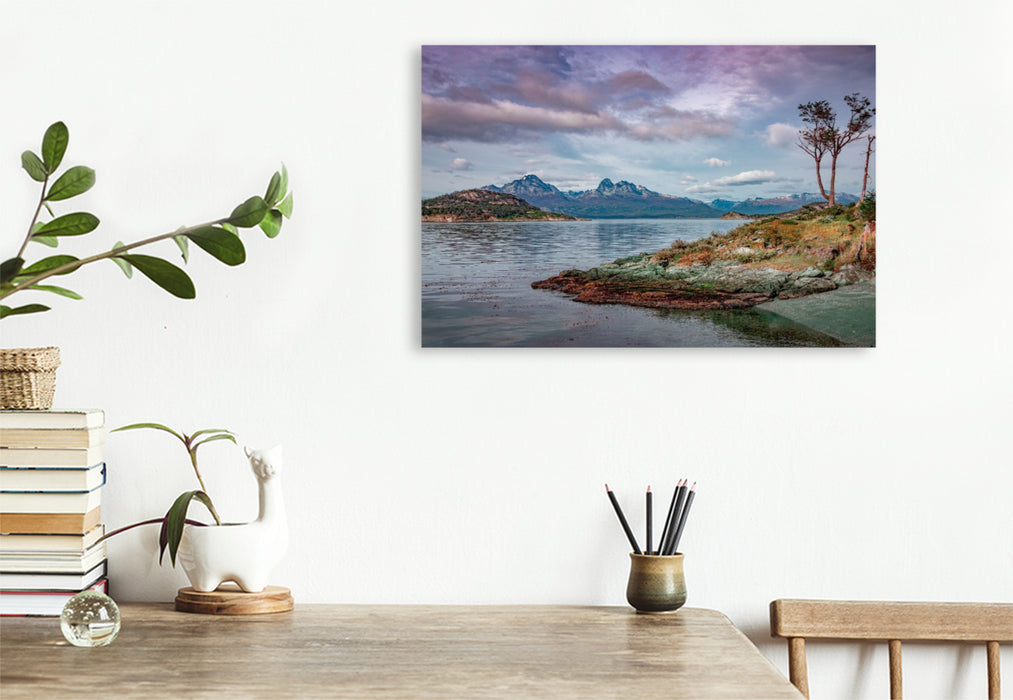 Premium Textil-Leinwand Patagonien, Tierra del Fuego: Am Rand der Welt