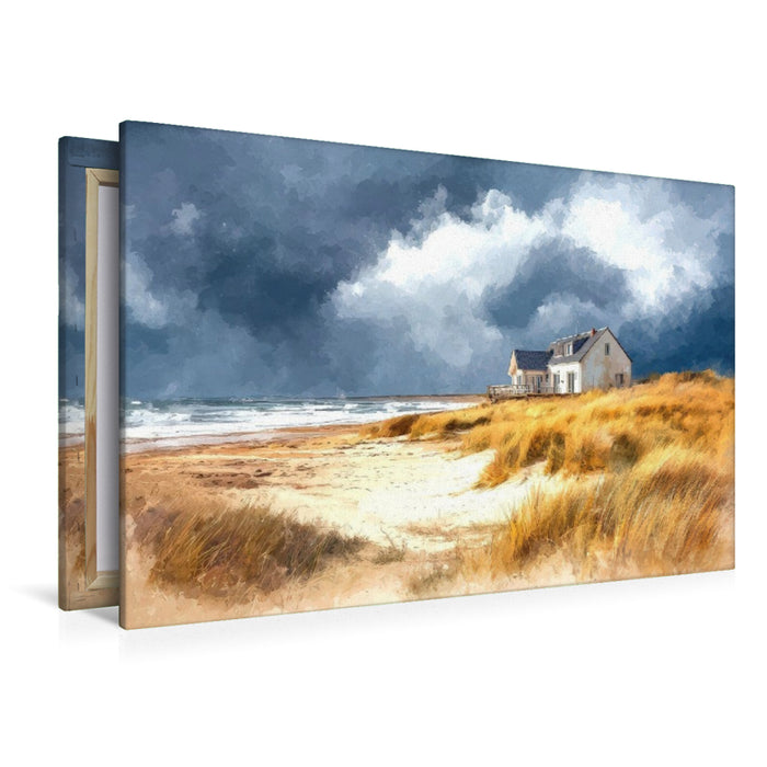 Premium Textil-Leinwand Ein Sturm zieht auf