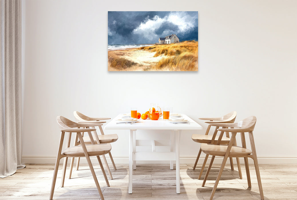 Premium Textil-Leinwand Ein Sturm zieht auf