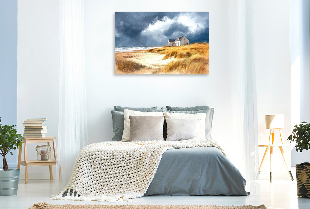 Premium Textil-Leinwand Ein Sturm zieht auf