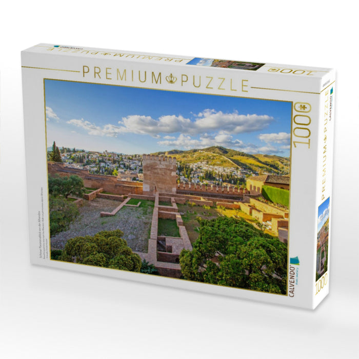 Schöner Panoramablick von der Alhambra - CALVENDO Foto-Puzzle'