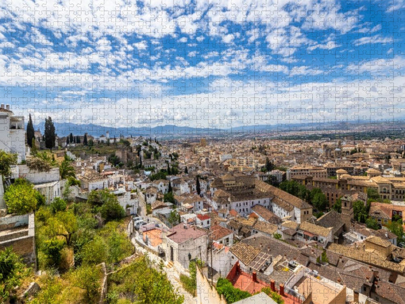 Der Blick auf die Altstadt Granada - CALVENDO Foto-Puzzle'
