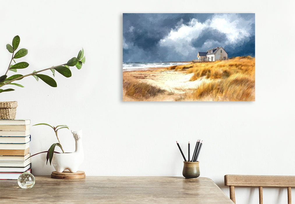 Premium Textil-Leinwand Ein Sturm zieht auf