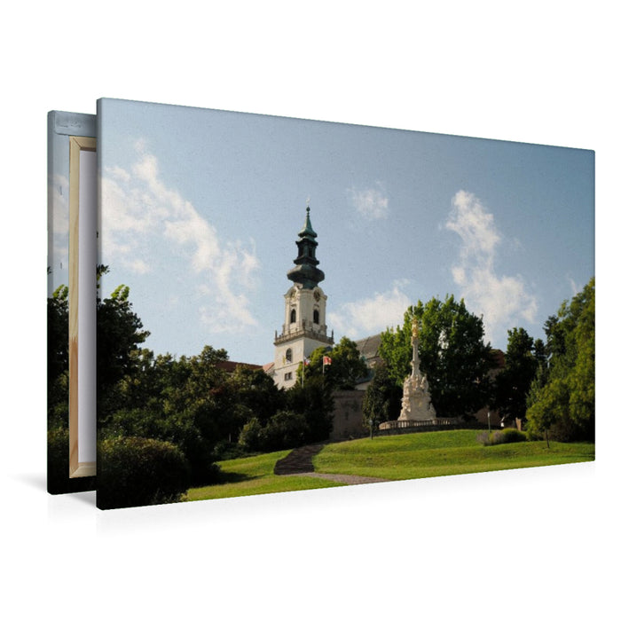 Premium Textil-Leinwand Die Bischofskathedrale von Nitra(Neutra)