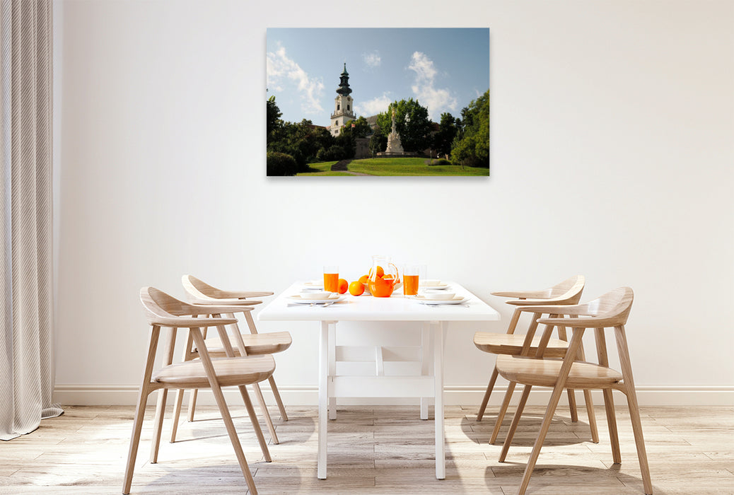 Premium Textil-Leinwand Die Bischofskathedrale von Nitra(Neutra)