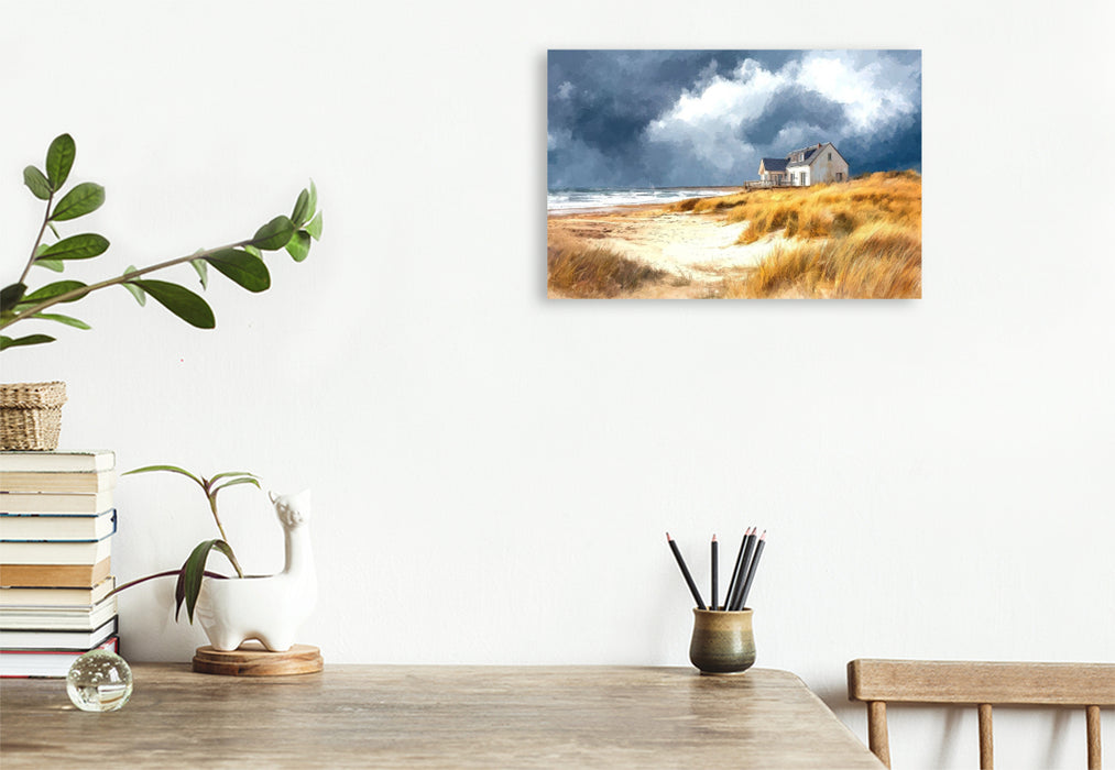 Premium Textil-Leinwand Ein Sturm zieht auf