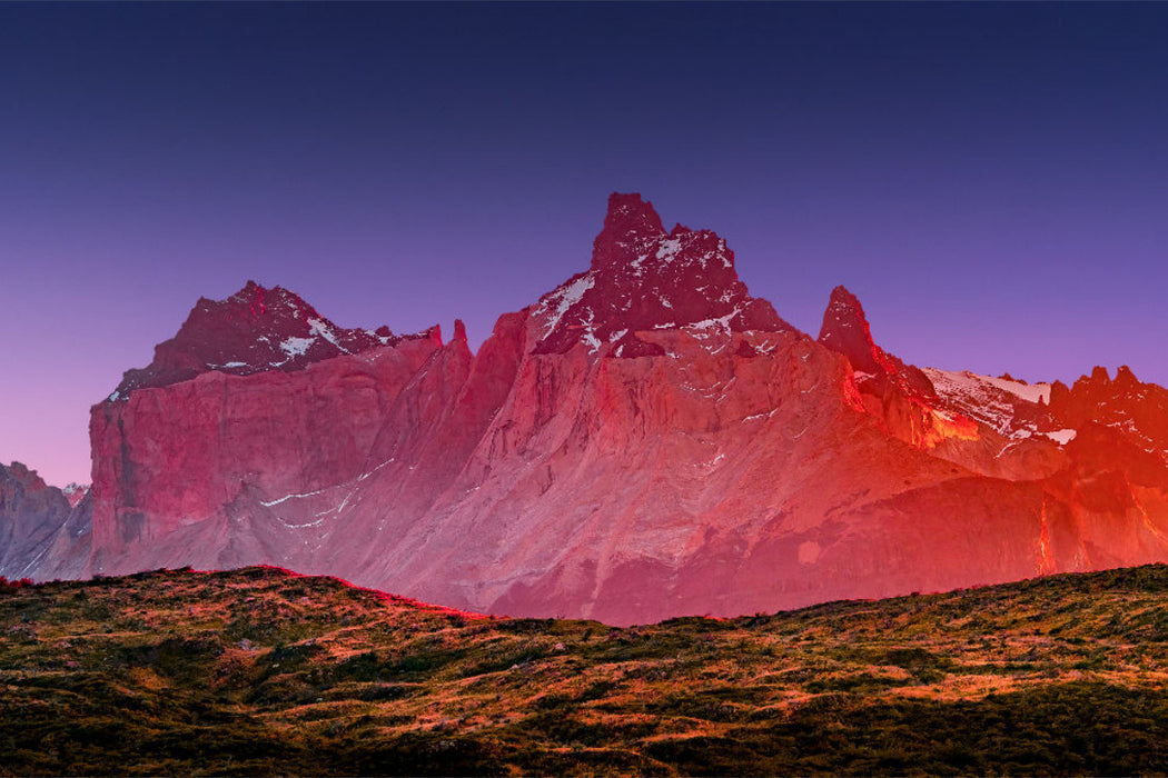 Premium Textil-Leinwand Patagonien, Torres del Paine Nationalpark: Am Rand der Welt