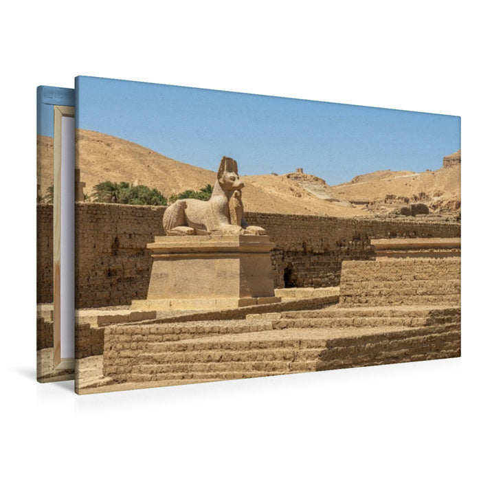 Premium Textil-Leinwand Wächter im Tempel von Ramses dem Großen