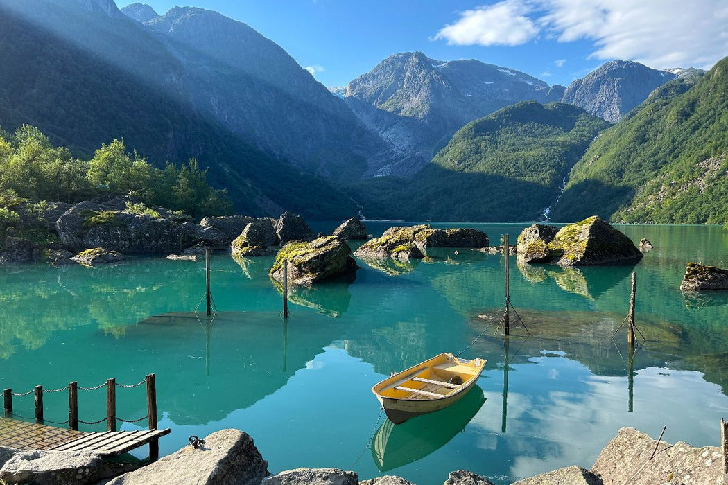 Premium Textil-Leinwand Bondhusvatnet