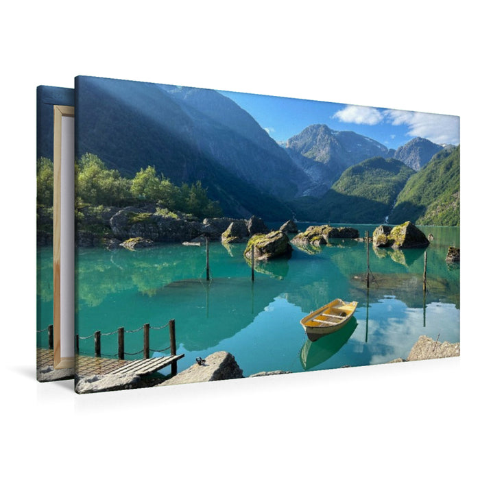 Premium Textil-Leinwand Bondhusvatnet